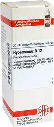 HYOSCYAMUS D 12 Dilution