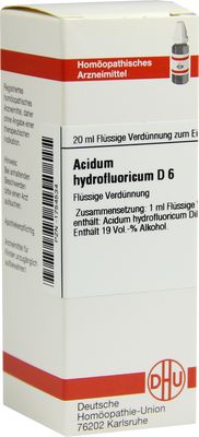 ACIDUM HYDROFLUORICUM D 6 Dilution